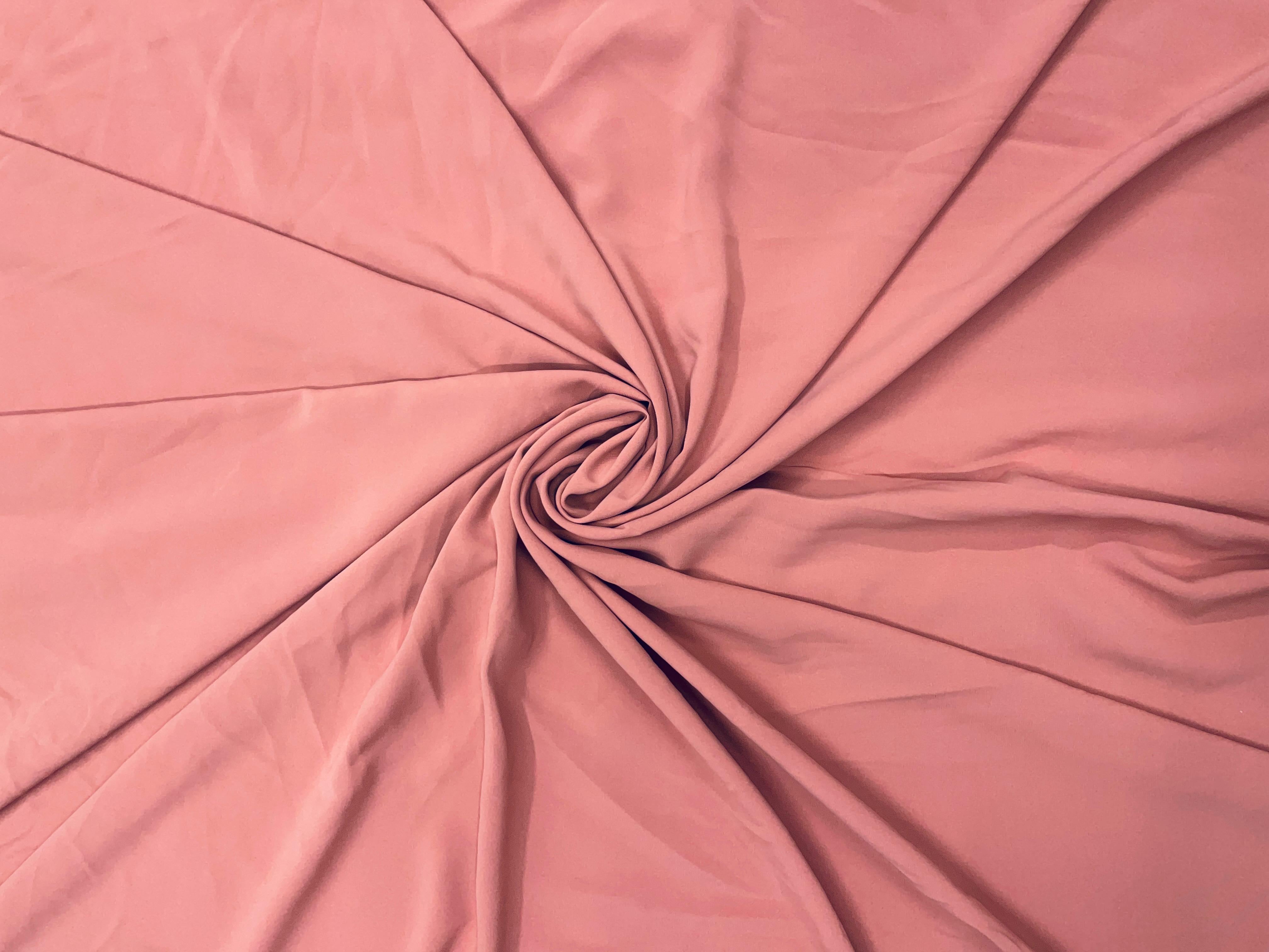 Dusty Pink Plain Luxury Georgette Fabric