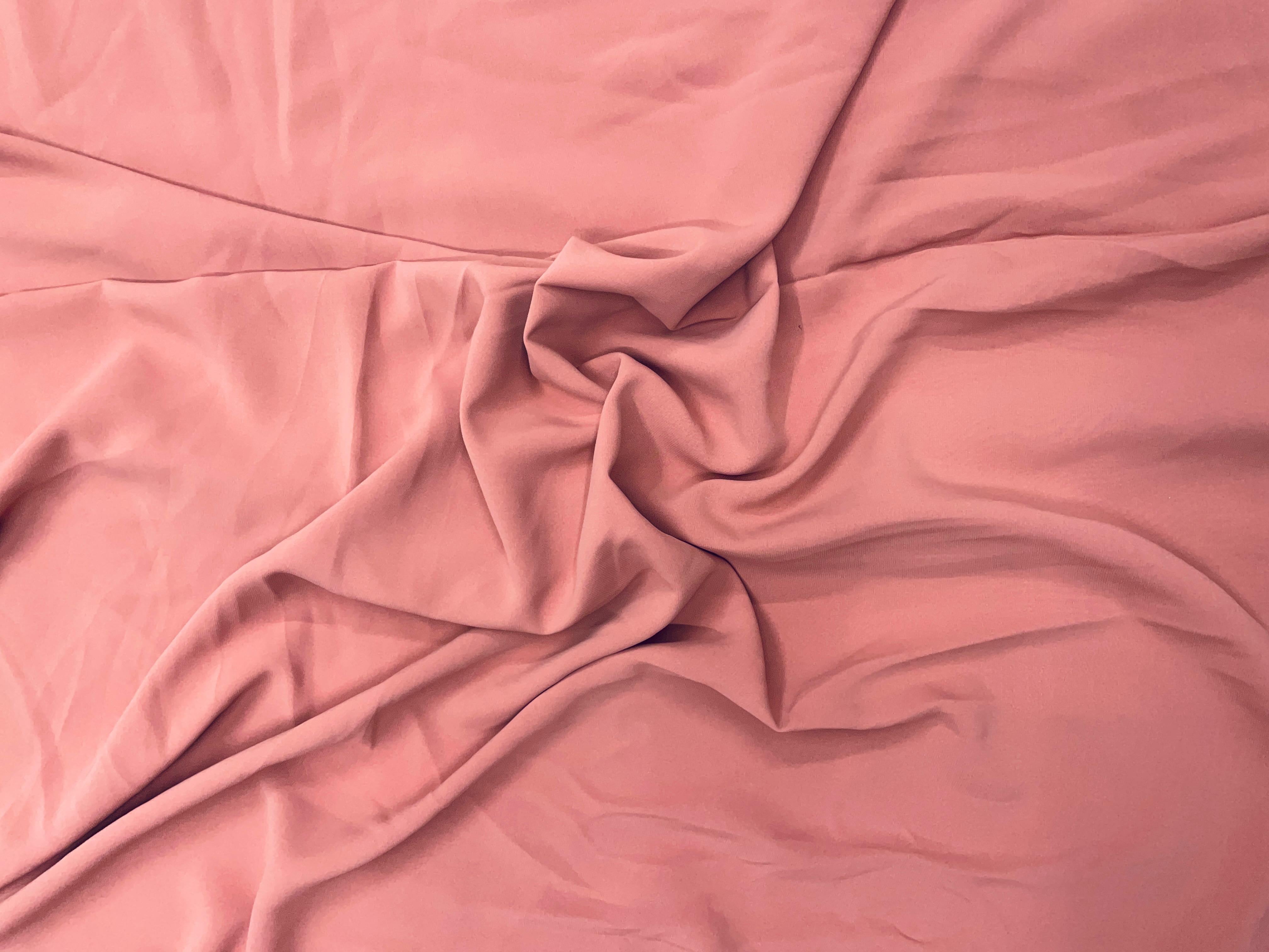 Dusty Pink Plain Luxury Georgette Fabric