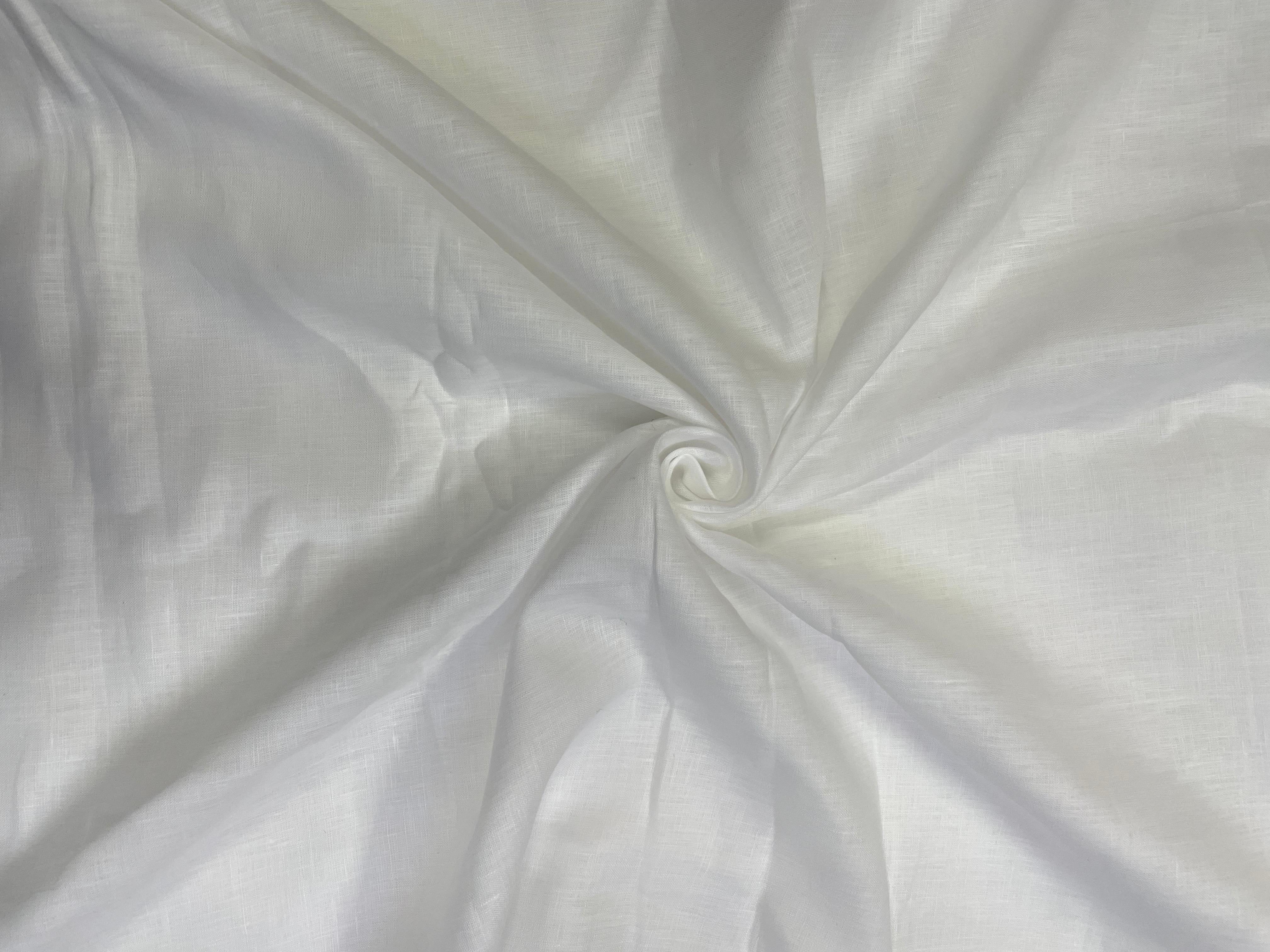 White Linen Fabric