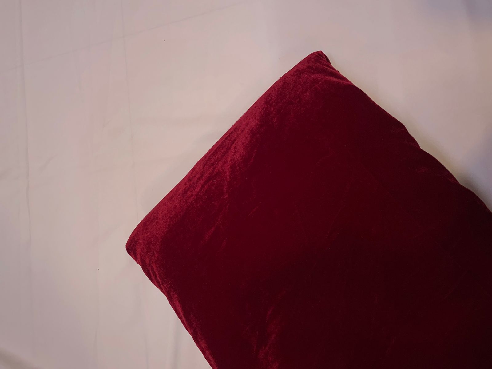 Red Plain 9000 Velvet Fabric Kapdashop