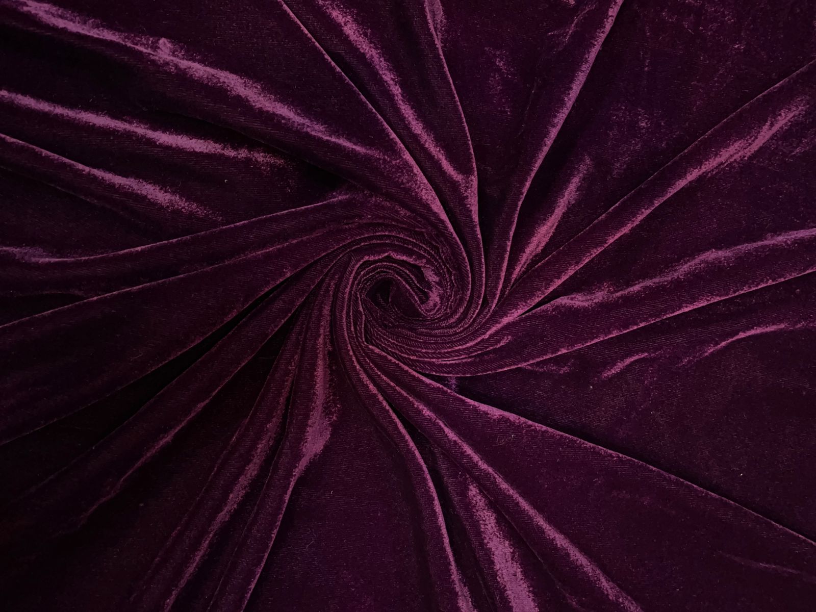 Dark Purple Plain 9000 Velvet Fabric Kapdashop