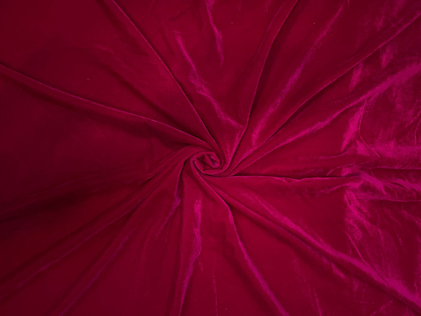 Magenta Plain Velvet Fabric Kapdashop