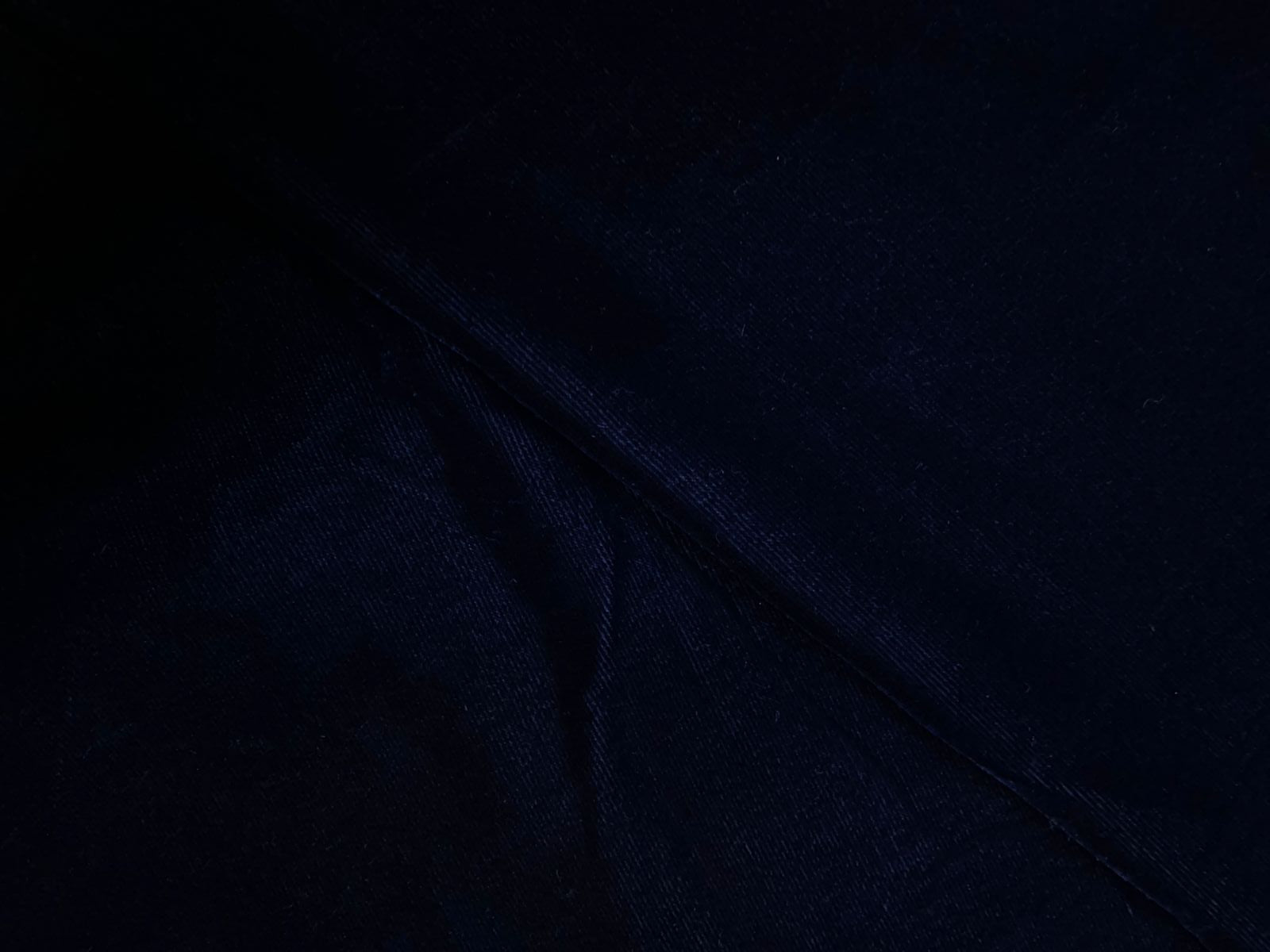Navy Blue Plain Velvet Fabric Kapdashop