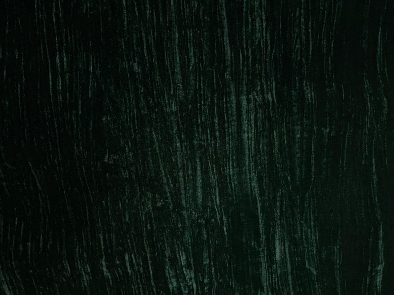 Dark Green Crush Velvet Fabric KTEX