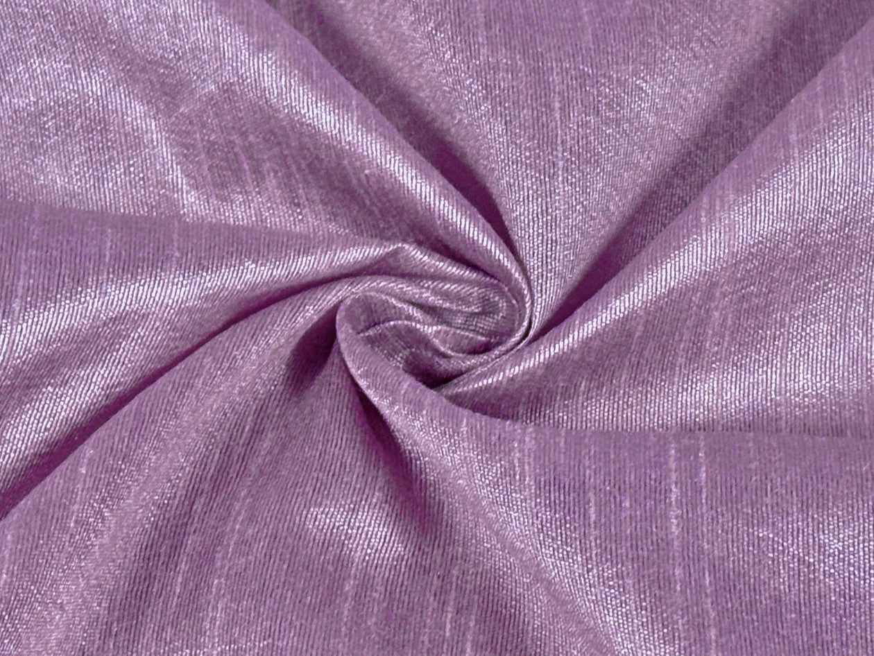 Lilac Plain Bangalore Raw Silk Fabric Fabric Cart