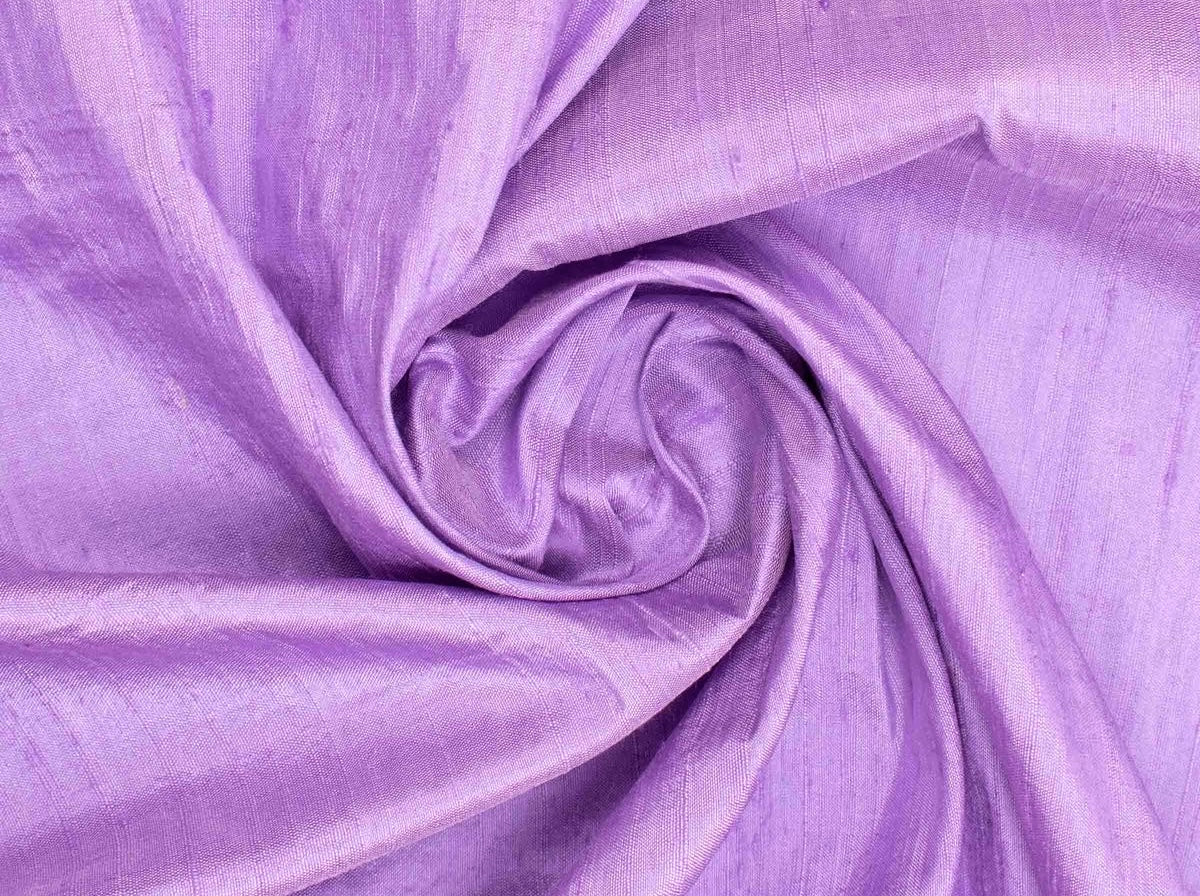 Lavender Plain Bangalore Raw Silk Fabric Fabric Cart