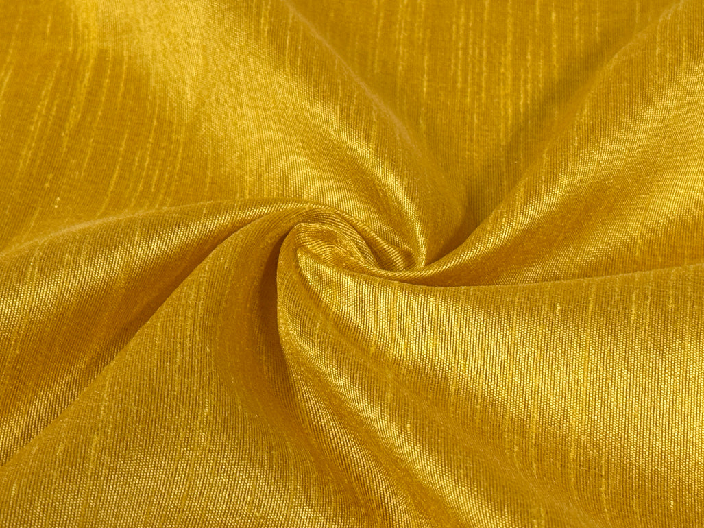 Honey Golden Plain Bangalore Raw Silk Fabric Fabric Cart