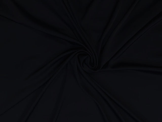 Black Plain Armani Satin Lycra Fabric