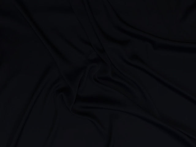 Black Plain Armani Satin Lycra Fabric