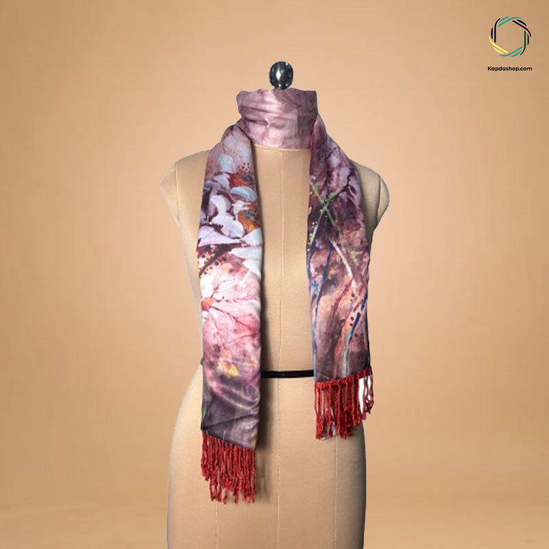 Multicolor Floral Designed Premium Stole