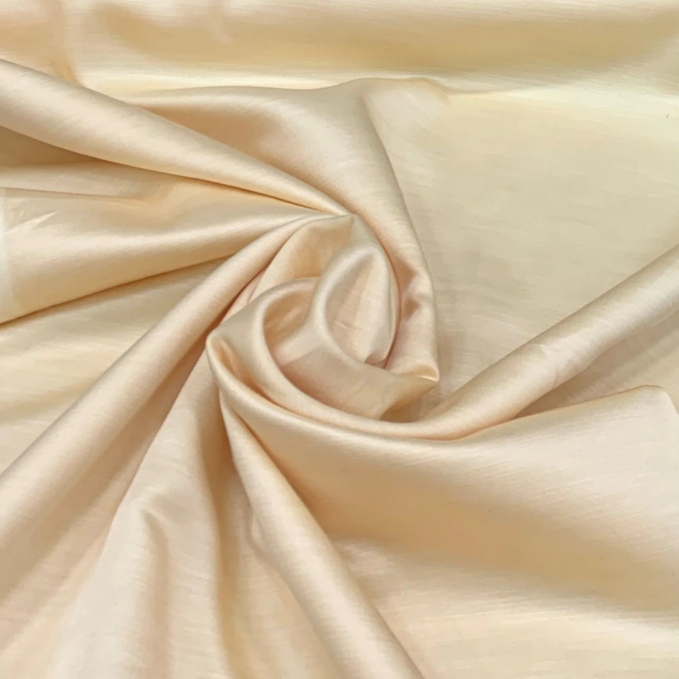 Vanilla White Plain Viscose Linen Satin Fabric Jayshree Fabric