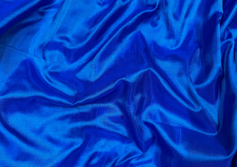 Pure Silk Electric Blue