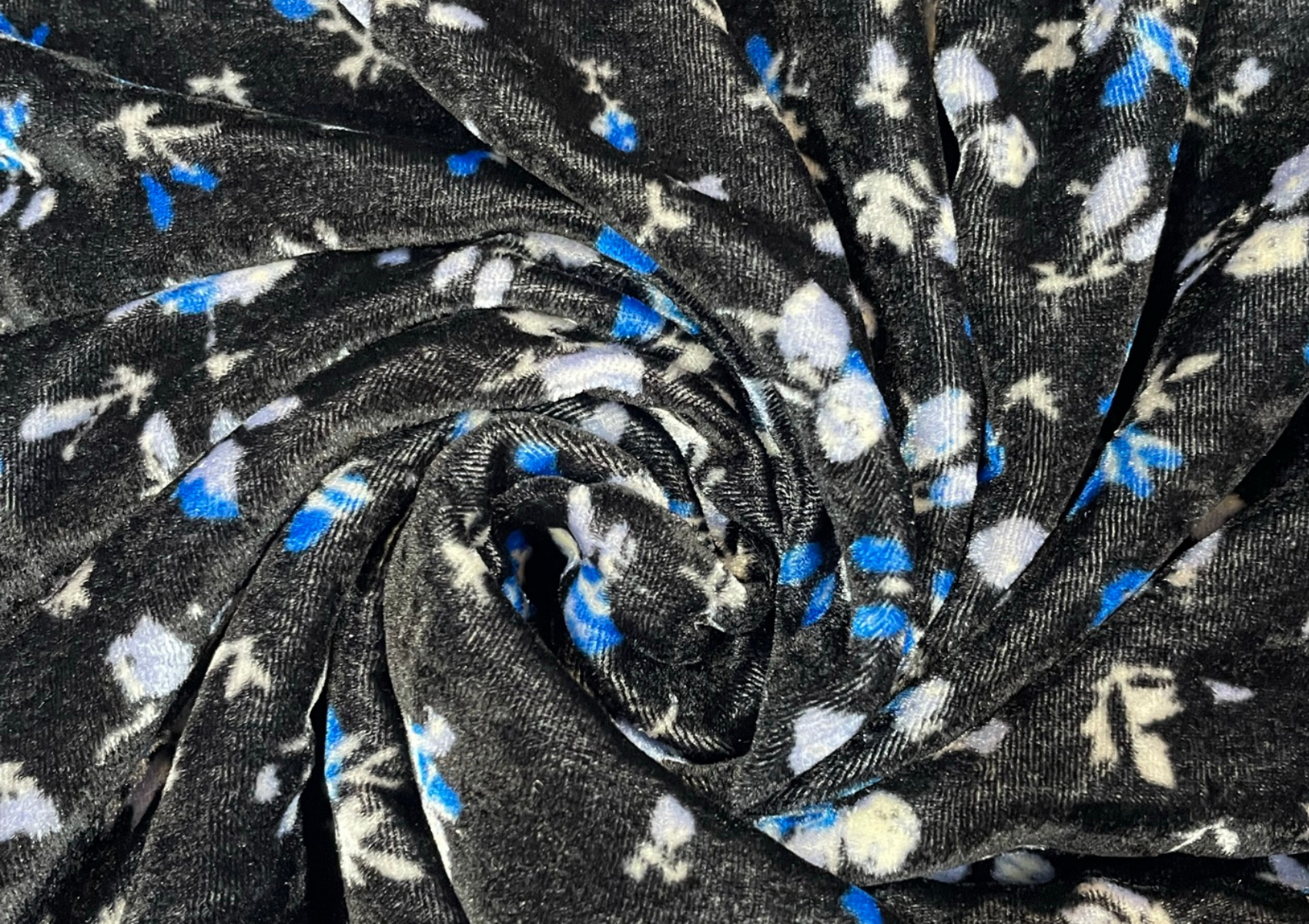 Printed Pure Velvet Fabric