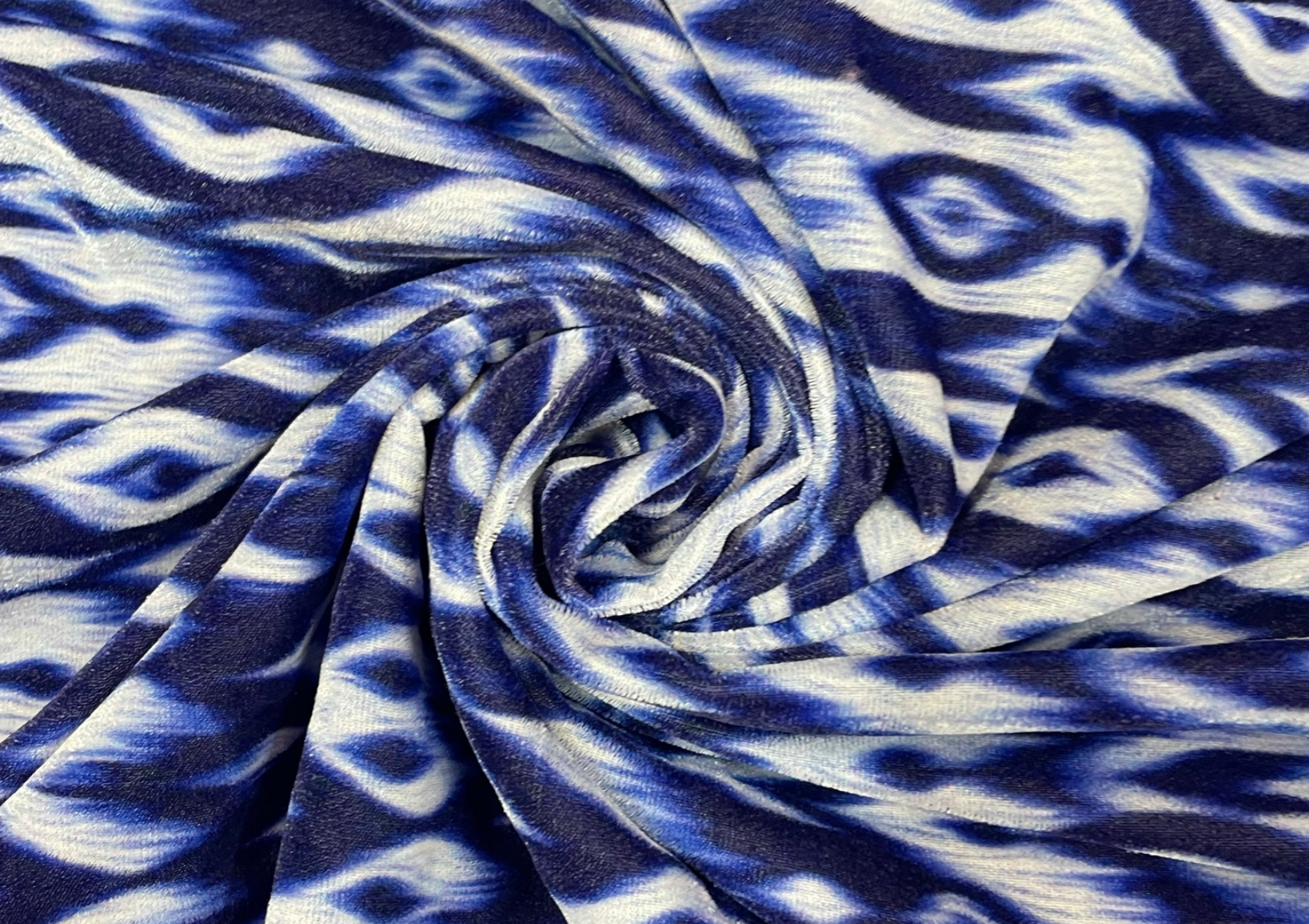 Printed velvet Fabric