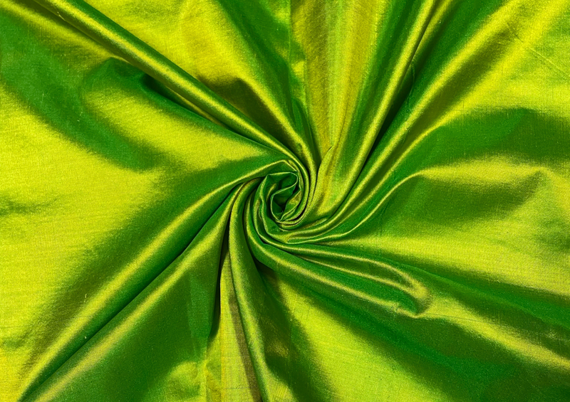 Pure Silk Two Tone Green 2