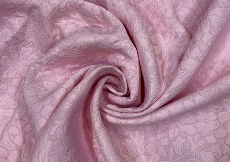 Woolen Pink Self Floral