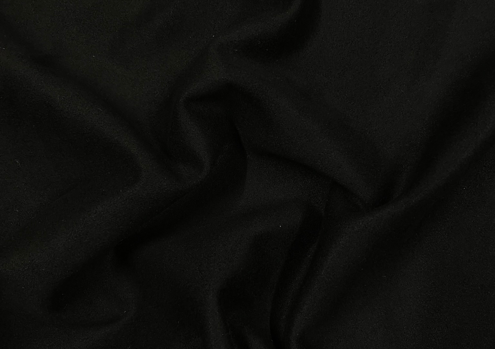 Black Plain Suede Fabric