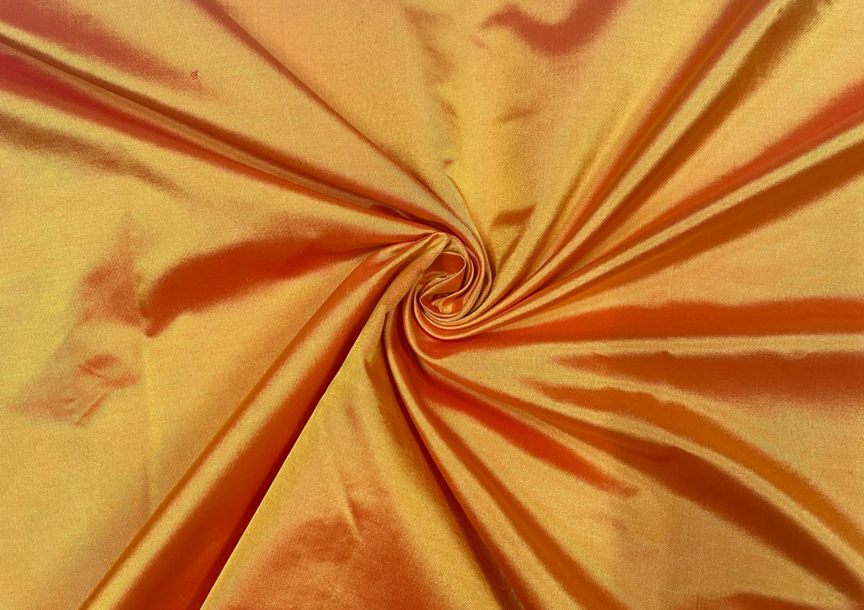 Mustard Plain Pure Satin Silk Fabric