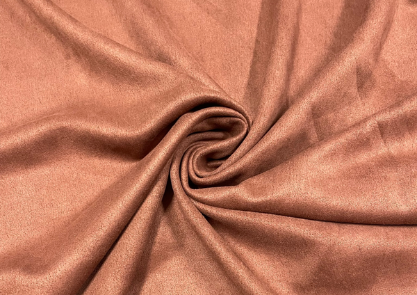 Tan Brown Plain Suede Fabric