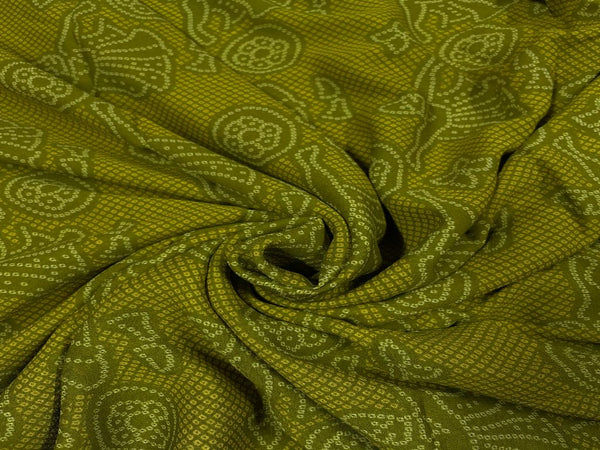 Georgette Olive Green Objects