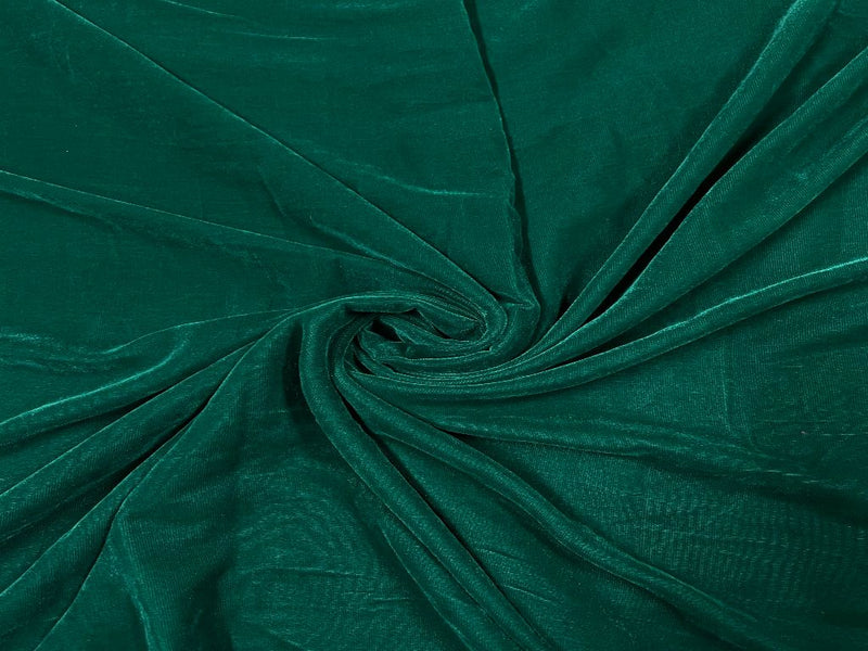 Sacramento Green Plain Velvet Fabric