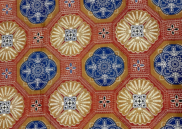 Multicolor Traditional Printed Muslin Cotton Fabric