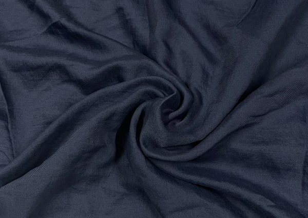 Navy Blue Plain Twill Georgette Fabric