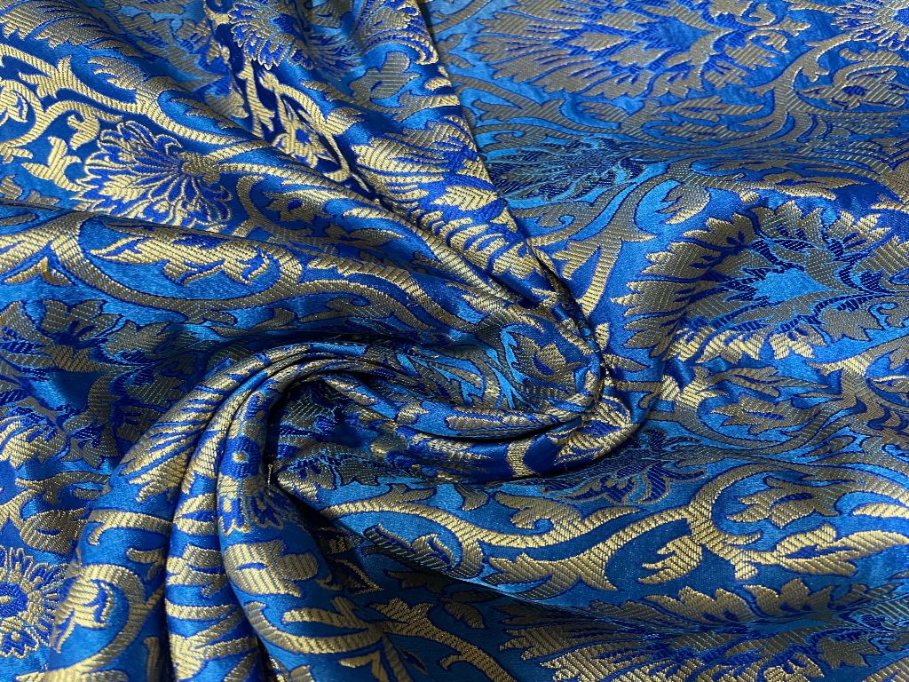 Semi Brocade Blue