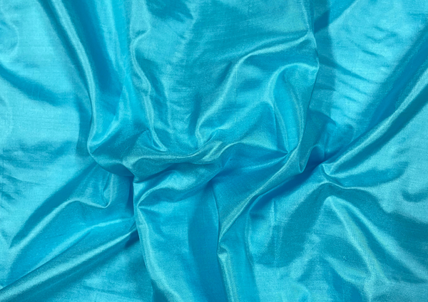 Sky Blue Plain Pure Silk Fabric