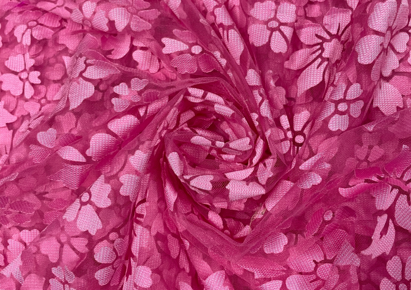 Brasso Net Pink Floral