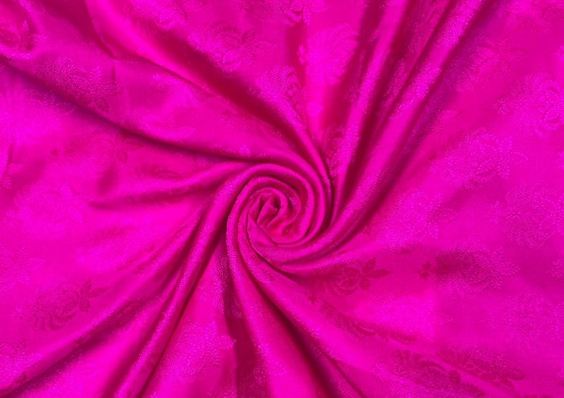 Pure Tanchoi Silk Dark Deep Pink