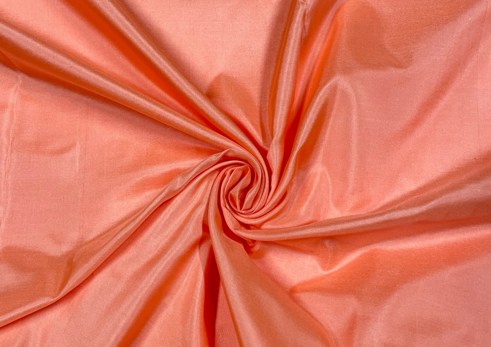 Peach Plain Pure Silk Fabric