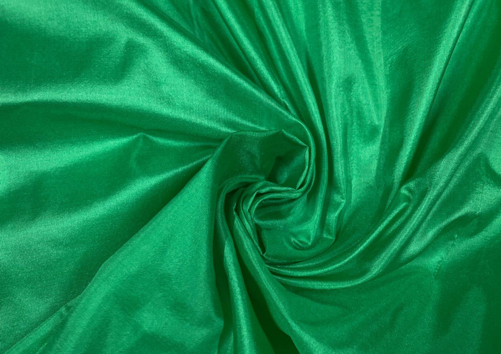 Green Plain Pure Silk Fabric