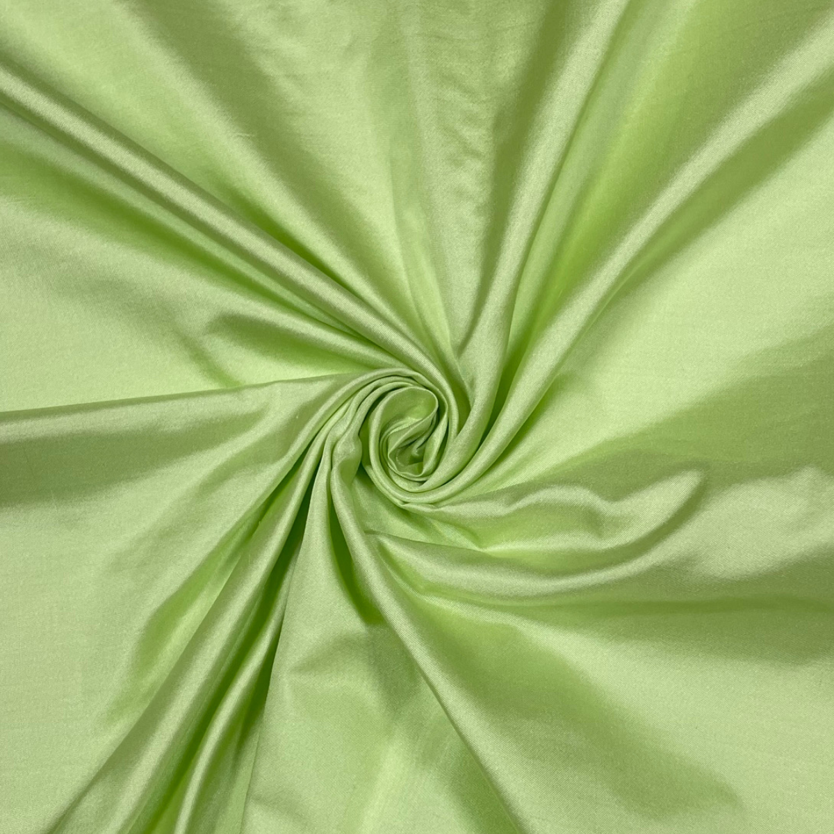 Pista Green Plain Pure Satin Silk Fabric