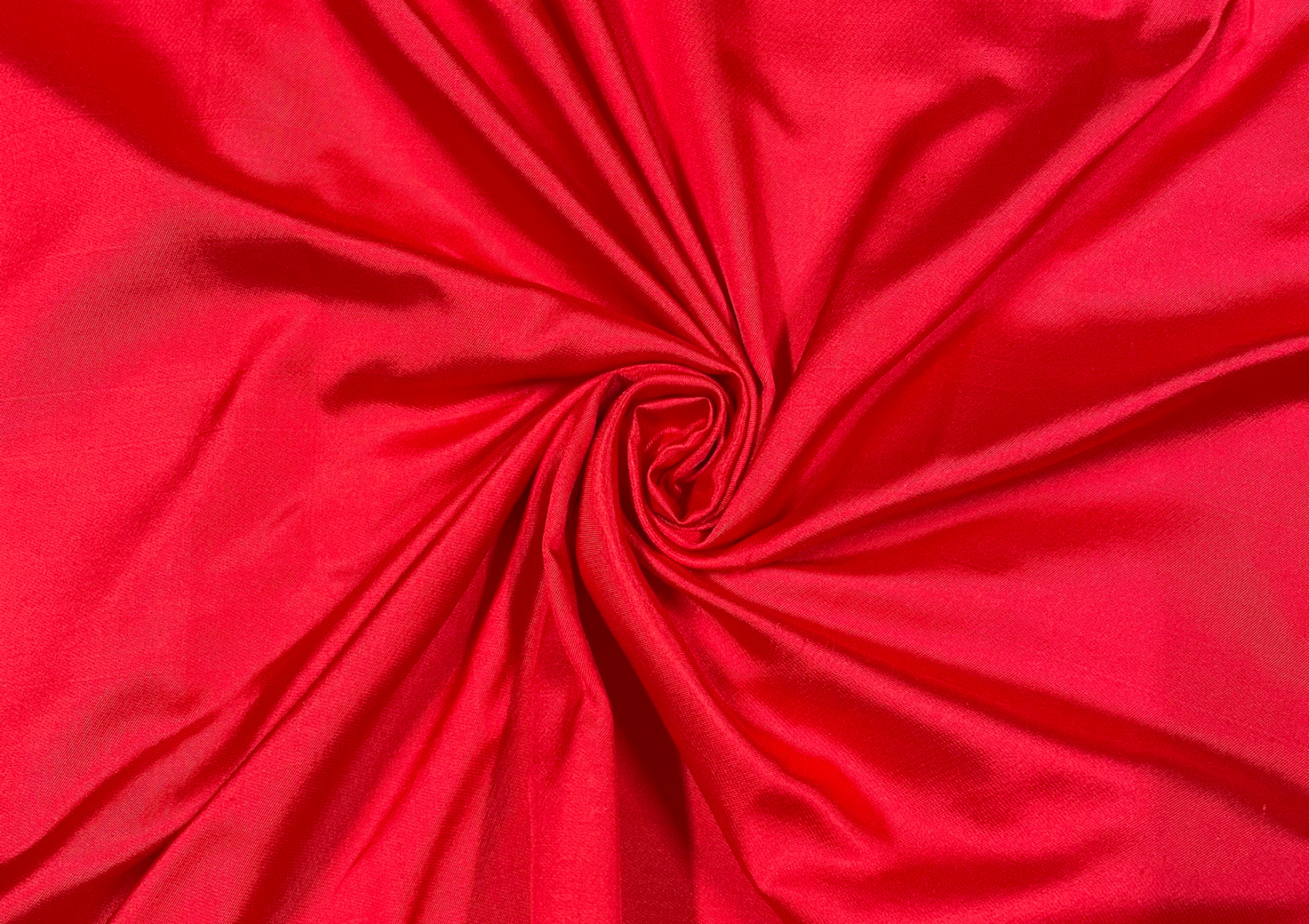 Red Plain Satin Silk Fabric