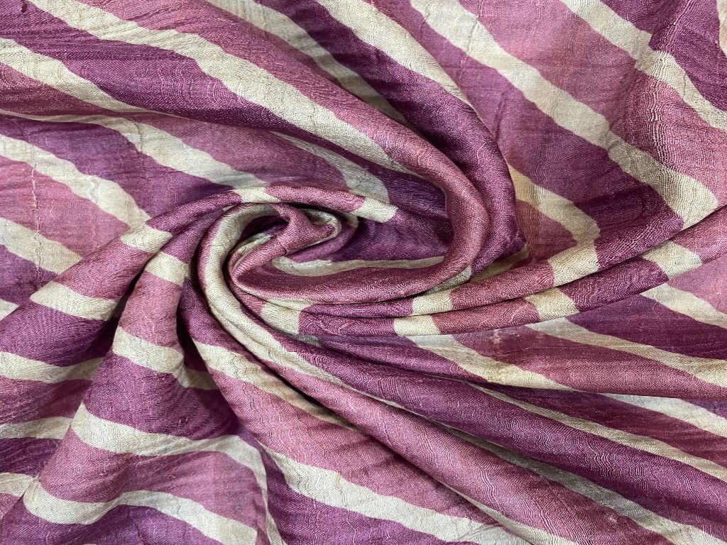 Multicolor Traditional Pure Tussar Silk Fabric