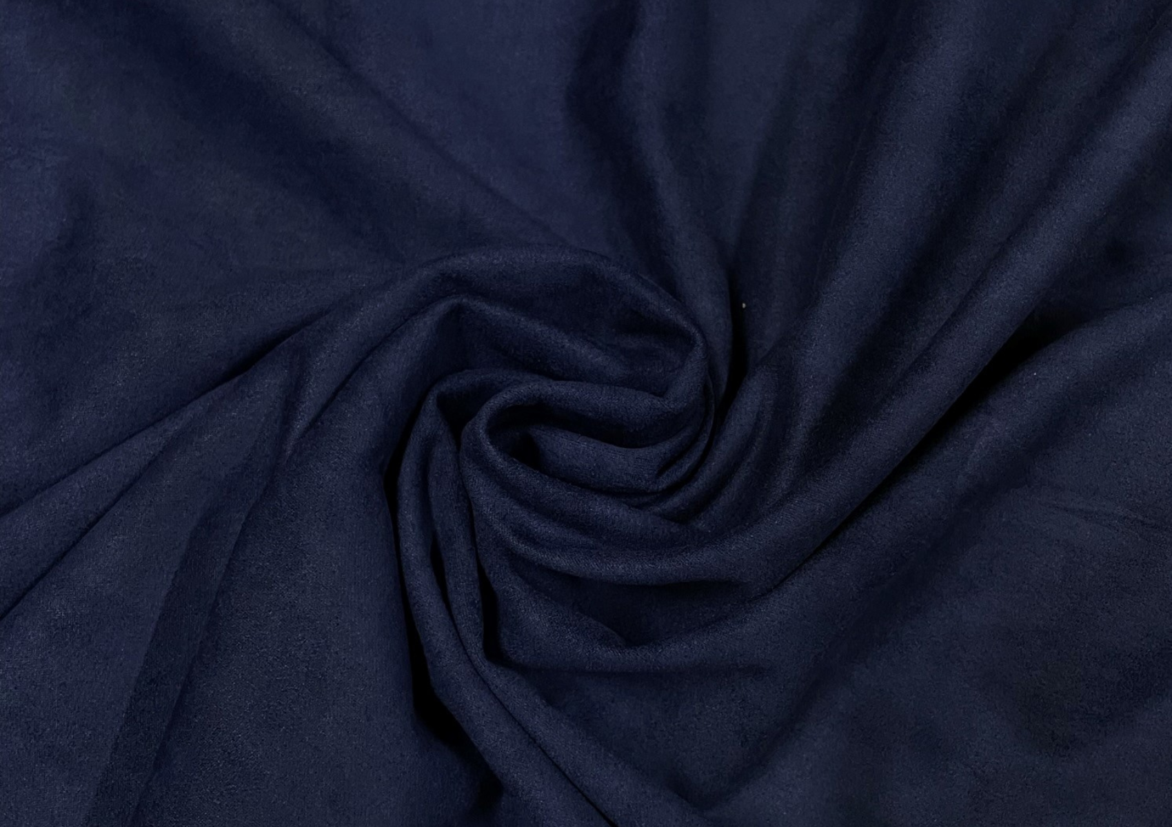 Navy Blue Plain Suede Fabric