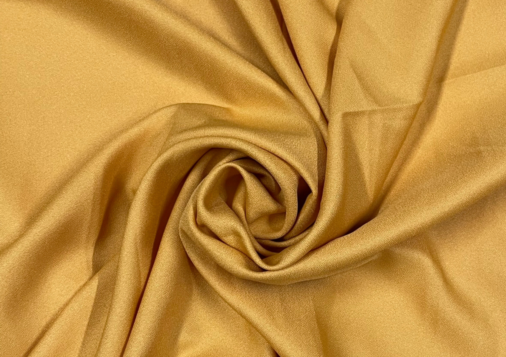 Mustard Plain Moss Crepe Fabric