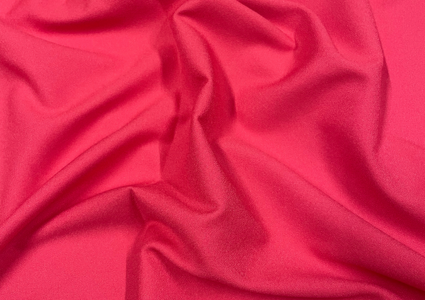 Carrot Red Plain Moss Crepe Fabric
