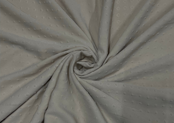 Dull Gray Abstract Georgette Fabric