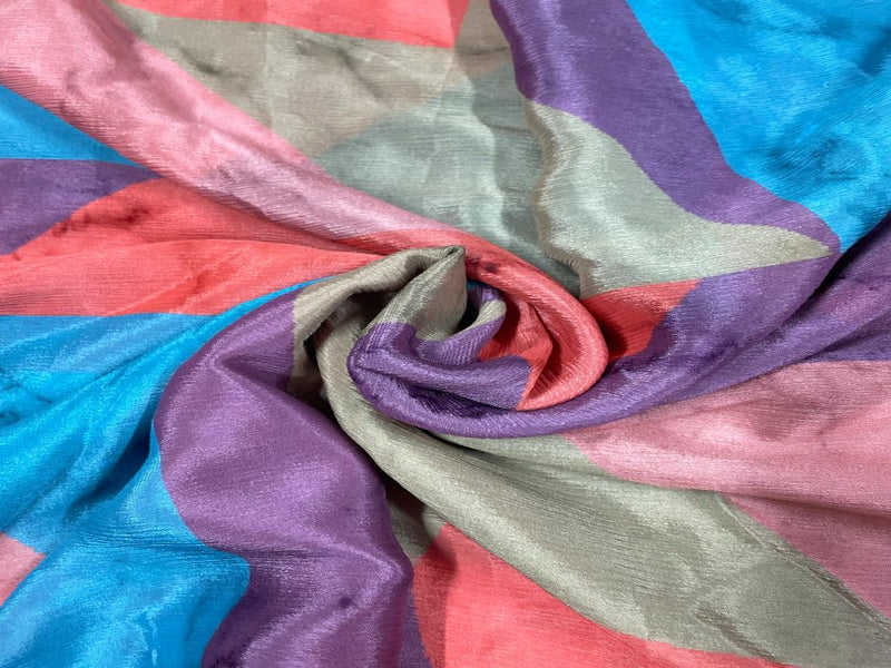Chiffon Multicolor Abstract