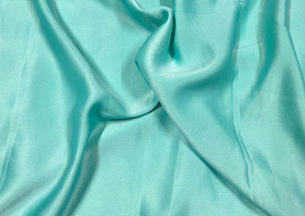 Sea Green Plain Milano Satin Fabric