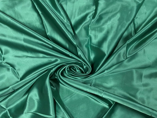 Sea Green Acetate Satin Plains / Solids Fabric