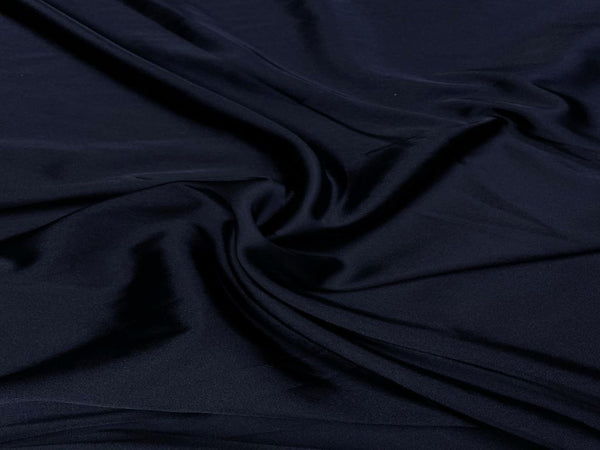 Navy Blue Heavy Satin Lycra Fabric