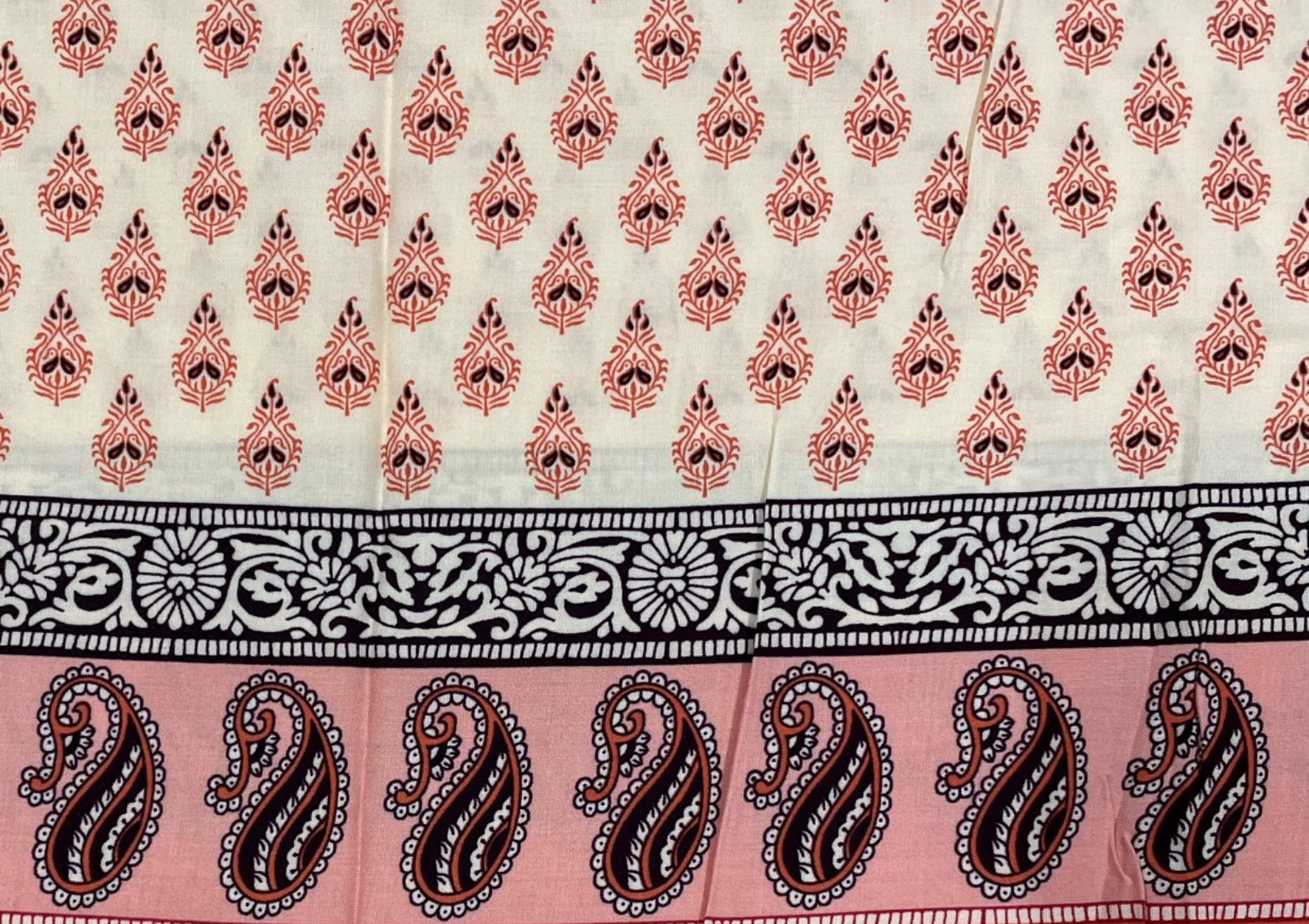 Multicolor Traditional Cotton Fabric