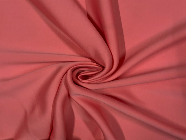Peach Plain Sandwash Polyester Fabric