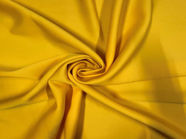 Yellow Plain Sandwash Polyester Fabric