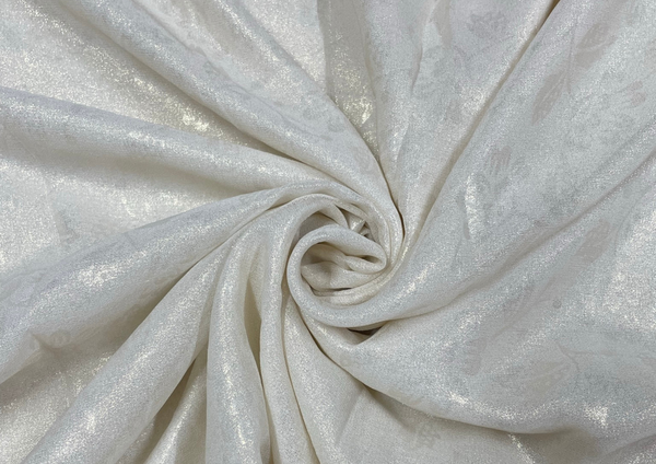 Dyeable Semi Georgette White Foil-2