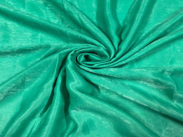 Sea Green Plain Sandwash Polyester Fabric