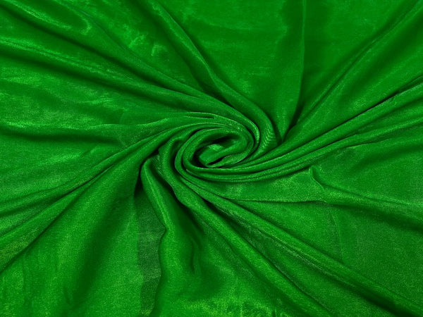Green Plain Sandwash Polyester Fabric